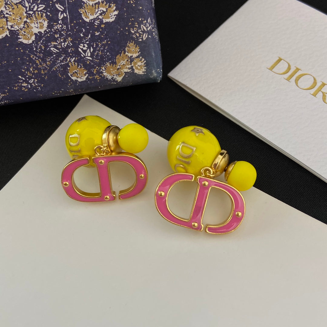 2025 Fashion Glaze CD Drop Earrings