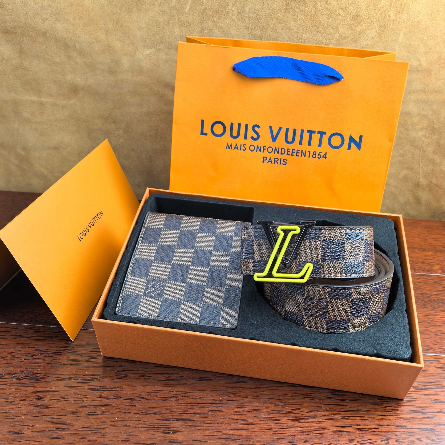 2025 L Home Classic Belt + Wallet Set