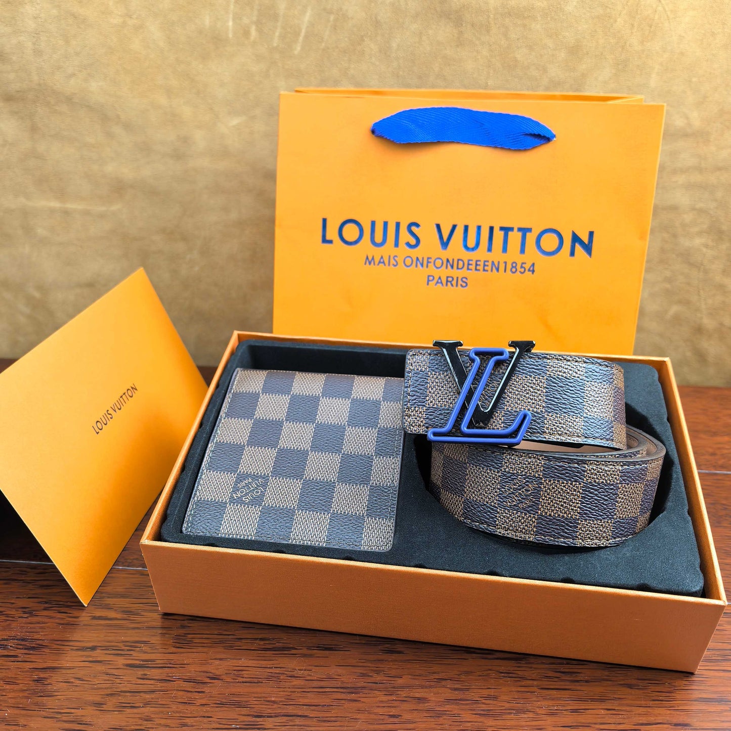 2025 L Home Classic Belt + Wallet Set