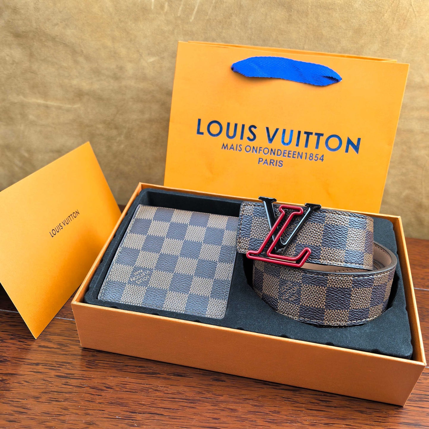 2025 L Home Classic Belt + Wallet Set