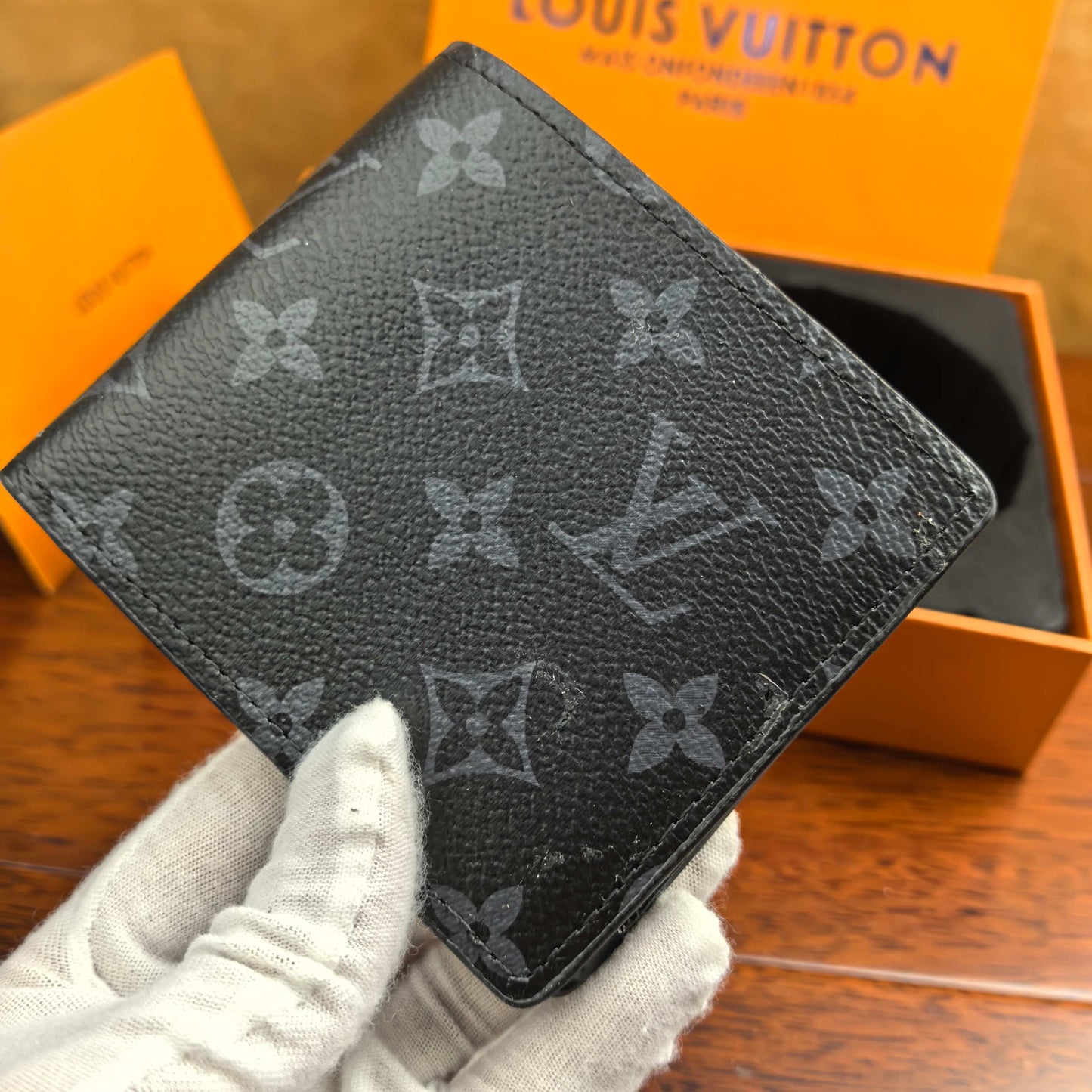2025 L Home Classic Black Flower Belt + Wallet Set