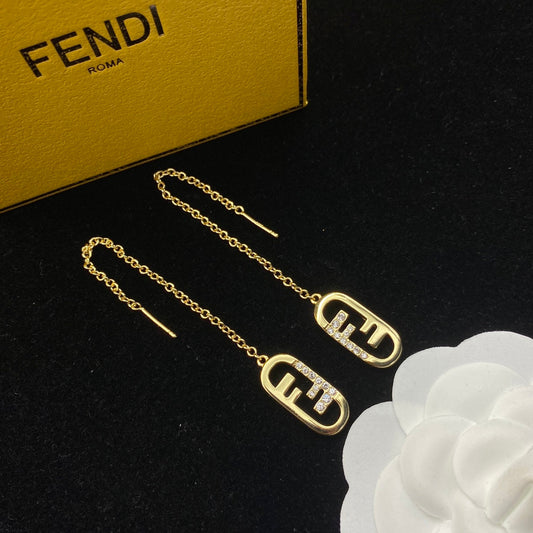 2025 Personality Diamond Alphabet Chain Earrings